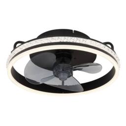 Netlighting Cataleya Ceiling Fan Black 3 Blade LED Dimmable 2700-6500K Remote