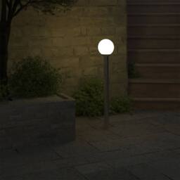 Berkfield Home Modern Garden Lamp Post 1 Lamp 110cm in White - thumbnail 4