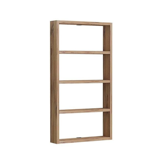 CALICOSY LYA 4-Shelf Wall Shelf, 80Cm High in Light Oak - image 1
