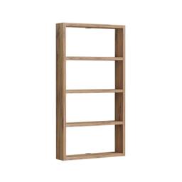 CALICOSY LYA 4-Shelf Wall Shelf, 80Cm High in Light Oak