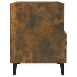 Berkfield Home Bedside Cabinets 2 pcs Smoked Oak Engineered Wood in Brown - thumbnail 5
