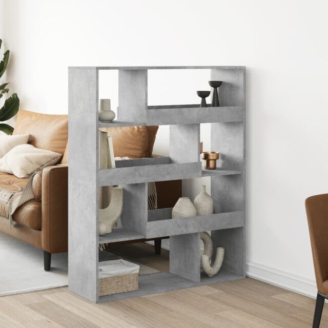 Berkfield Home Bookcase Concrete Grey 100x33x125.5 cm Engineered Wood - image 1