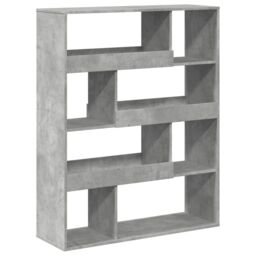 Berkfield Home Bookcase Concrete Grey 100x33x125.5 cm Engineered Wood - thumbnail 6