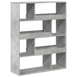 Berkfield Home Bookcase Concrete Grey 100x33x125.5 cm Engineered Wood - thumbnail 2