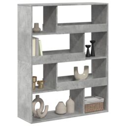 Berkfield Home Bookcase Concrete Grey 100x33x125.5 cm Engineered Wood - thumbnail 3