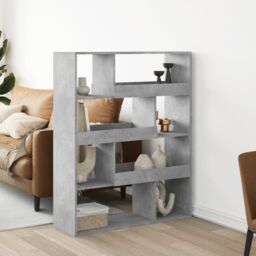 Berkfield Home Bookcase Concrete Grey 100x33x125.5 cm Engineered Wood - thumbnail 1
