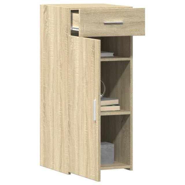 Berkfield Home Sideboard Sonoma Oak 40x42.5x93 cm Engineered Wood in Light Tan - image 1