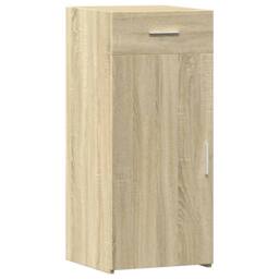 Berkfield Home Sideboard Sonoma Oak 40x42.5x93 cm Engineered Wood in Light Tan - thumbnail 3