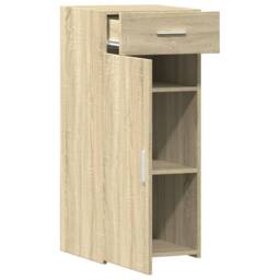 Berkfield Home Sideboard Sonoma Oak 40x42.5x93 cm Engineered Wood in Light Tan - thumbnail 8