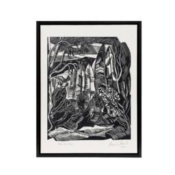 "Artery8 Winter in Hampden Black White Landscape Nash Framed Canvas Wall Art - Size: W12"" x H16""" - thumbnail 1