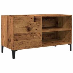 Berkfield Home Record Cabinet Old Wood 84.5x38x48 cm Engineered Wood in Brown - thumbnail 1