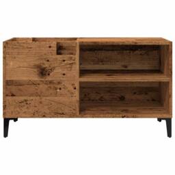 Berkfield Home Record Cabinet Old Wood 84.5x38x48 cm Engineered Wood in Brown - thumbnail 4