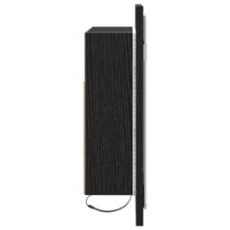 Berkfield Home LED Bathroom Mirror Cabinet Black Oak 60x12x45 cm Engineered Wood - Size: 60 x 12 x 45 cm - thumbnail 6