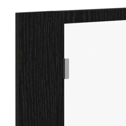 Berkfield Home LED Bathroom Mirror Cabinet Black Oak 60x12x45 cm Engineered Wood - Size: 60 x 12 x 45 cm - thumbnail 8