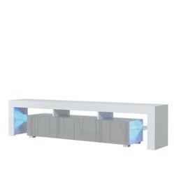 Creative Furniture TV Unit 200cm Sideboard Cabinet Cupboard TV Stand in Grey - thumbnail 2