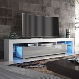 Creative Furniture TV Unit 200cm Sideboard Cabinet Cupboard TV Stand in Grey - thumbnail 5