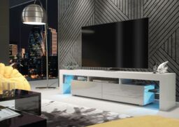 Creative Furniture TV Unit 200cm Sideboard Cabinet Cupboard TV Stand in Grey - thumbnail 4