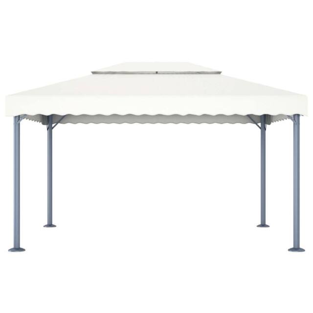 Berkfield Home Gazebo 400x300 cm Cream Aluminium in Beige - image 1