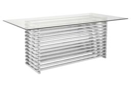Orsina Vogue Dining Table in Silver - thumbnail 2