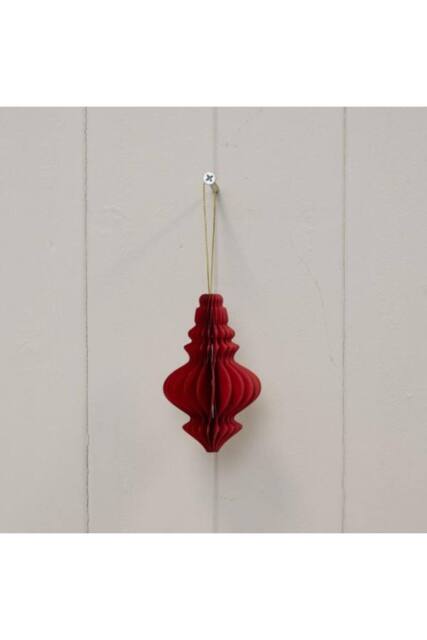KDMD Set of 3 Deep Red Chandelier Baubles - image 1