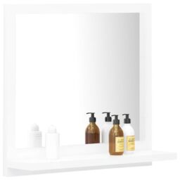 Berkfield Home Bathroom Mirror White 40x10.5x37 cm Engineered Wood - thumbnail 3