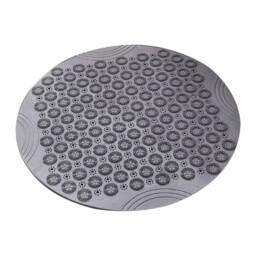 Kelvenix grey Round Non-Slip Bathtub Mat PVC Safety Shower - thumbnail 5