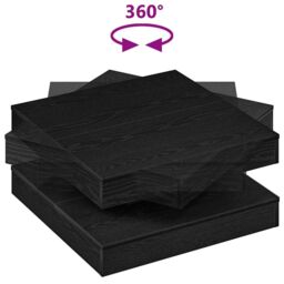 Berkfield Home Coffee Table 360-Degree Rotatable Black 70x70x34.5 cm - thumbnail 7