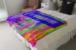 Benjamin Tate Design London Post Box Blanket in Natural - Size: 120 cm x 150 cm - thumbnail 3
