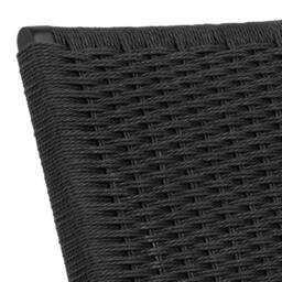 Wyld Haus Wigletree Black Oak Look Lounge Chair Handwoven Paper Seat - thumbnail 7