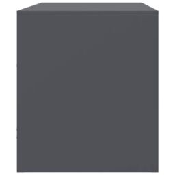 Berkfield Home TV Cabinet Anthracite 67x39x44 cm Steel - Size: 67 x 39 x 44 cm - thumbnail 8