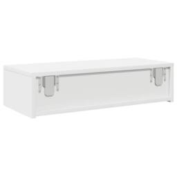 Berkfield Home Wall Shelf with Drawers White 60x26.5x15 cm Engineered Wood - thumbnail 6