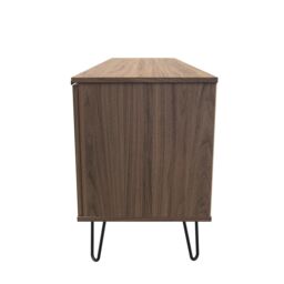 Ready Assembled 2 U Fuji 2 Door 1 Drawer Wide TV Unit (Ready Assembled) in Walnut - thumbnail 2
