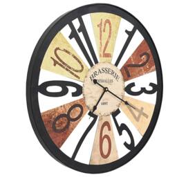 Berkfield Home Wall Clock Metal 60 cm Multicolour - thumbnail 1