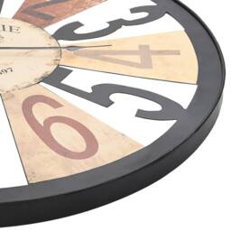 Berkfield Home Wall Clock Metal 60 cm Multicolour - thumbnail 4