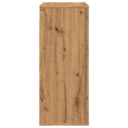 Berkfield Home Wall Cabinet Artisian Oak 80x33x80 cm Engineered Wood in Brown - Size: 80 x 33 x 80 cm - thumbnail 5