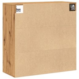Berkfield Home Wall Cabinet Artisian Oak 80x33x80 cm Engineered Wood in Brown - Size: 80 x 33 x 80 cm - thumbnail 6