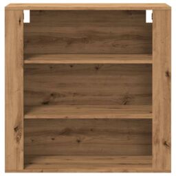 Berkfield Home Wall Cabinet Artisian Oak 80x33x80 cm Engineered Wood in Brown - Size: 80 x 33 x 80 cm - thumbnail 4
