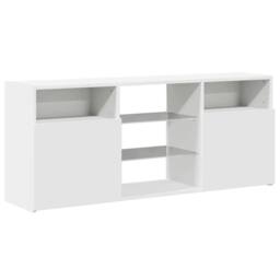 Berkfield Home TV Cabinet with LED Lights White 120x30x50 cm - Size: 120 x 30 x 50 cm - thumbnail 6
