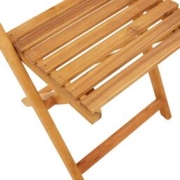 Berkfield Home Beautiful Folding Garden Chairs 6 pcs Grey Poly Rattan & Solid Wood - thumbnail 8
