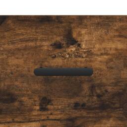 Berkfield Home Sideboard Smoked Oak 34.5x34x90 cm Engineered Wood in Brown - thumbnail 9