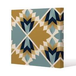 Benjamin Tate Design Cleopatra Fan Ethnic Pattern (Canvas Print) / 101 x 101 x 4cm in Natural - Size: 101 x 101 x 4 cm - thumbnail 1