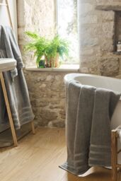 CHRISTY 'Antalya' 100% Turkish Cotton 6 Piece Luxury Family Towel Set in Grey - thumbnail 2