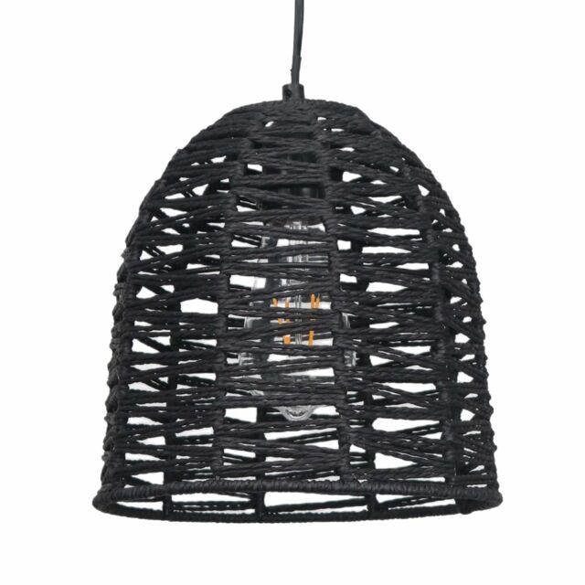 First Choice Lighting Kleo - Dark String Pendant Lightshade in Brown - image 1