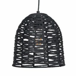 First Choice Lighting Kleo - Dark String Pendant Lightshade in Brown