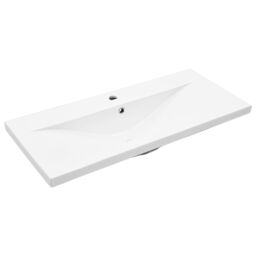 Berkfield Home Bathroom Sink Cabinet with Built-in Basin Black Oak Engineered Wood - thumbnail 5