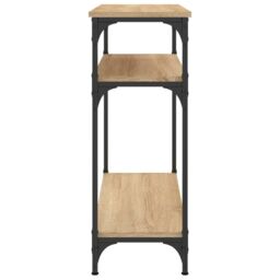 Berkfield Home Console Table Sonoma Oak 75x29x75 cm Engineered Wood in Brown - Size: 75 x 29 x 75 cm - thumbnail 5