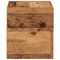 Berkfield Home Wall-mounted Bedside Cabinets 2 pcs Old Wood 45x26x28.5 cm in Brown - thumbnail 6