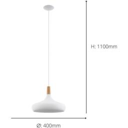 Loops Elegant Modern White Pendant Ceiling Light for Stylish Home Interiors - thumbnail 5