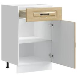 Berkfield Home Kitchen Base Cabinet Kalmar Sonoma Oak Engineered Wood in Brown - thumbnail 5