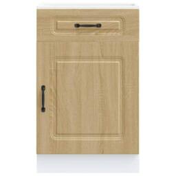 Berkfield Home Kitchen Base Cabinet Kalmar Sonoma Oak Engineered Wood in Brown - thumbnail 4
